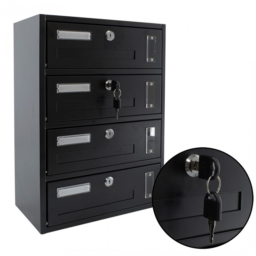 Buzón Condominio 4 plazas Iron Gray  783.C...