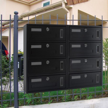 Buzón Condominio 8 plazas Iron Gray 783.D Formato Revista 44x17x60cm
