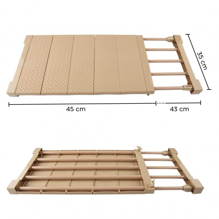 Estante extensible para armarios 35x45cm estante telescópico para muebles