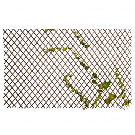 Valla de madera extensible de 35 a 262 cm celosía decorativa para plantas