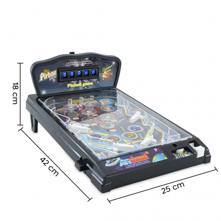 Juego de mesa de pinball electrónico con luces y efectos de sonido