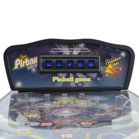 Juego de mesa de pinball electrónico con luces y efectos de sonido