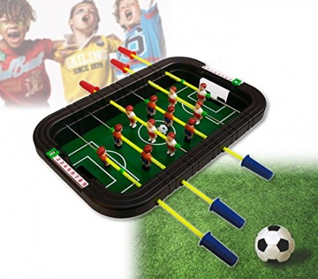 Juego mini futbolín portátil para niños CAMPIONI DEL MONDO 361570 