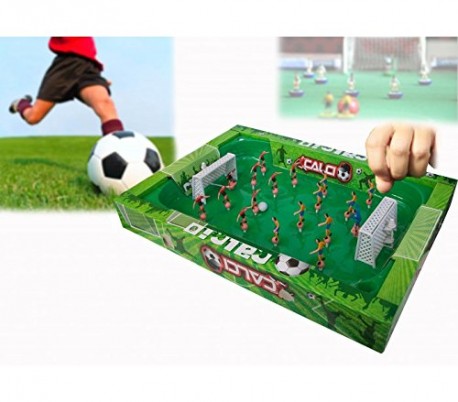 Juego de fútbol portátil con muelles para facilitar el movimiento de los jugadores