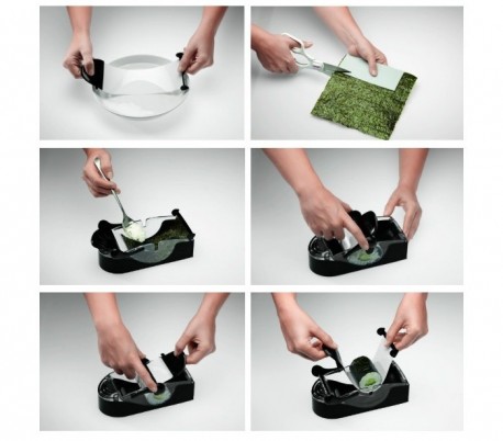 Máquina de sushi para crear rollos de sushi y rollos de cocina japonesa