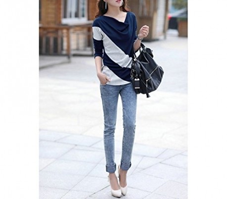 Camiseta camisa sueter jersey a rayas moda femenina mujer chica temporada primavera mod. ECLIPSE