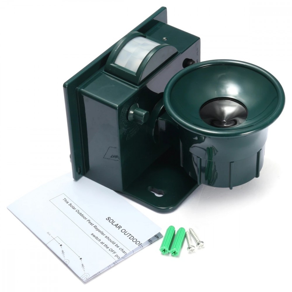 Sonido sónico y repelente visual para aves con...