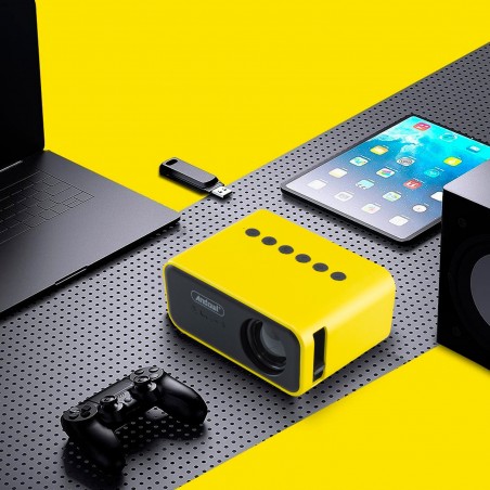 Mini proyector LED Ultra HD 1080P para teléfono smartphone con control remoto