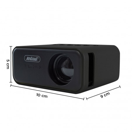 Mini proyector LED Ultra HD 1080P para teléfono smartphone con control remoto