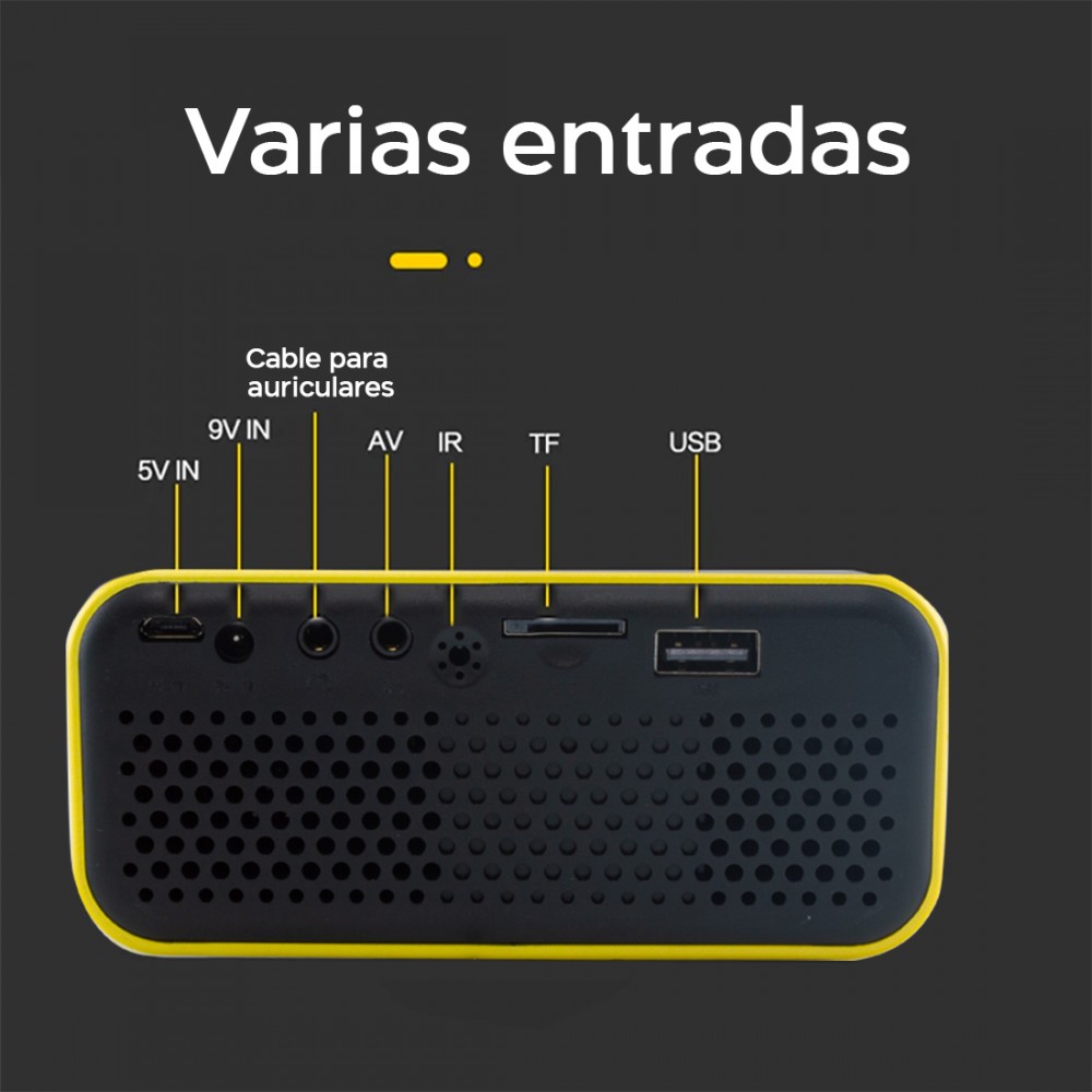 Mini proyector LED Ultra HD 1080P para teléfono...