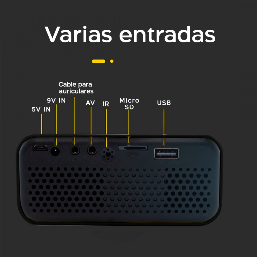 Mini proyector LED Ultra HD 1080P para teléfono...