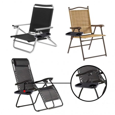 Bandeja para silla con compartimentos 37x23x4cm bandeja organizador reposabrazos