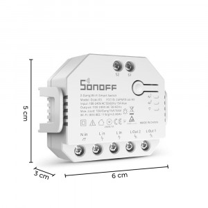 2pcs Interruptor de luz inteligente SONOFF DUAL MINI R3... 2