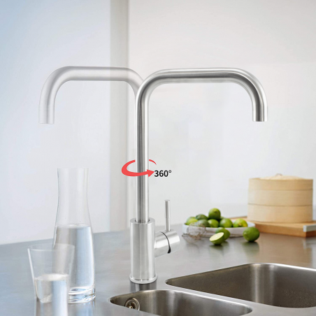 34440 Grifo Redford Sink Faucet monomando moderno de acero inoxidable