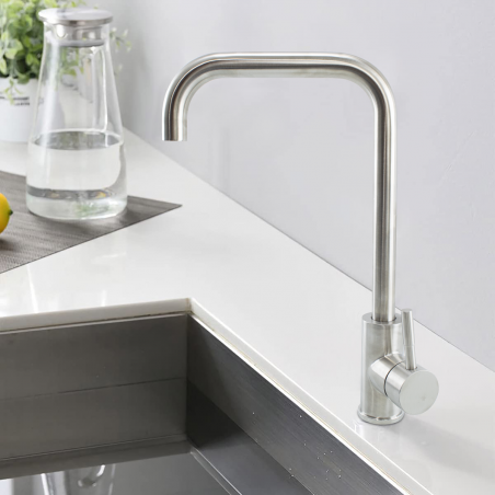 34440 Grifo Redford Sink Faucet monomando moderno de acero inoxidable
