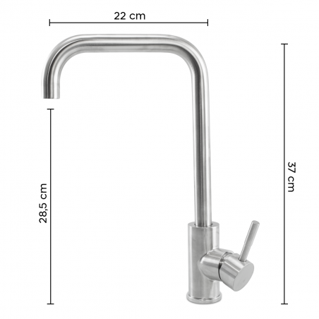 34440 Grifo Redford Sink Faucet monomando moderno de acero inoxidable