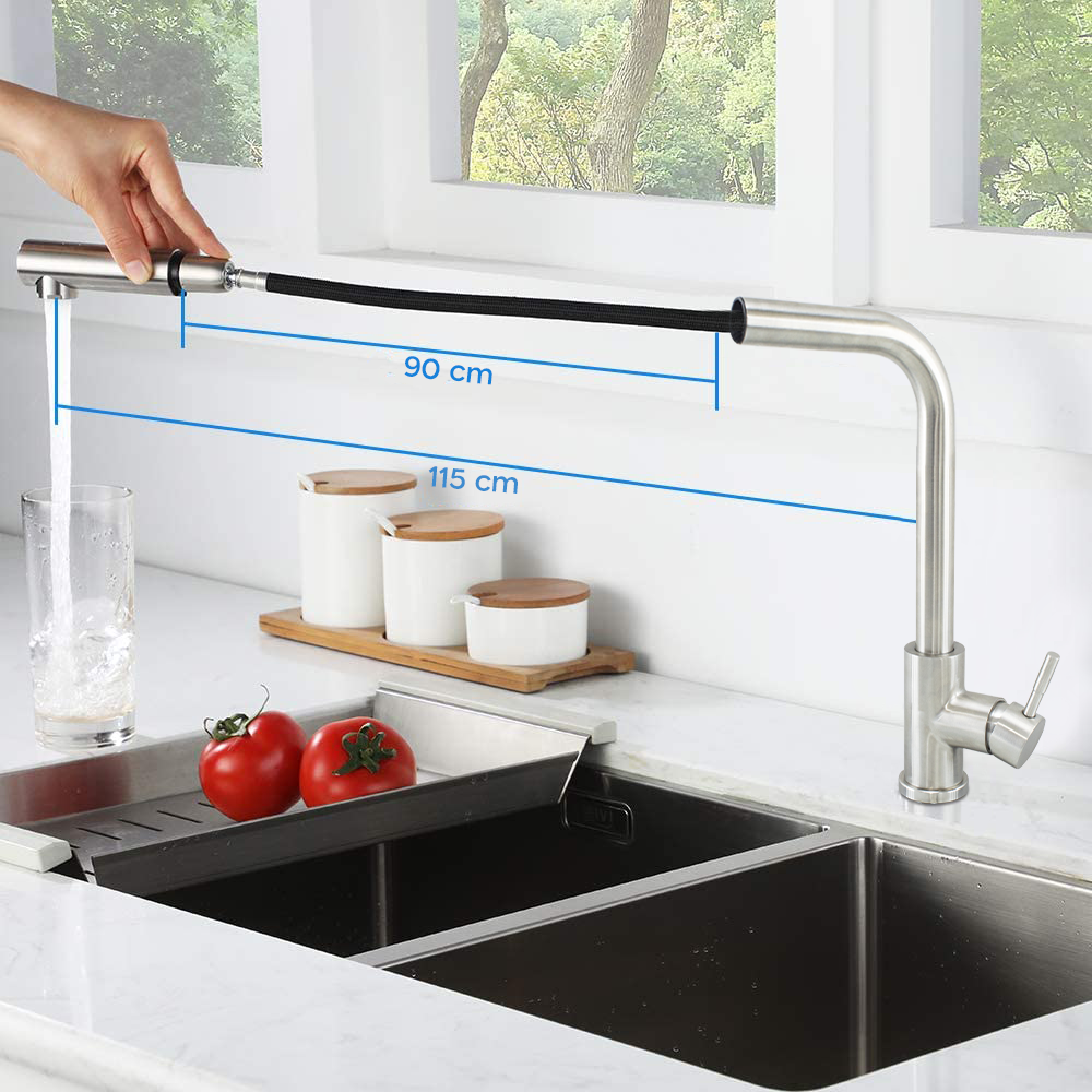 Grifo de cocina en acero inoxidable Oshawa con...