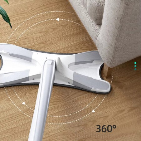 Mopa de microfibra para lavar el suelo con cabeza plana autoescurridor