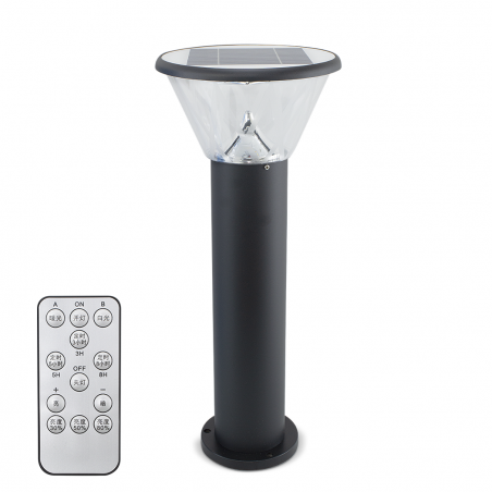 Lámpara de exterior LED 5W con panel solar 25x60cm Lámpara de suelo 3 modos