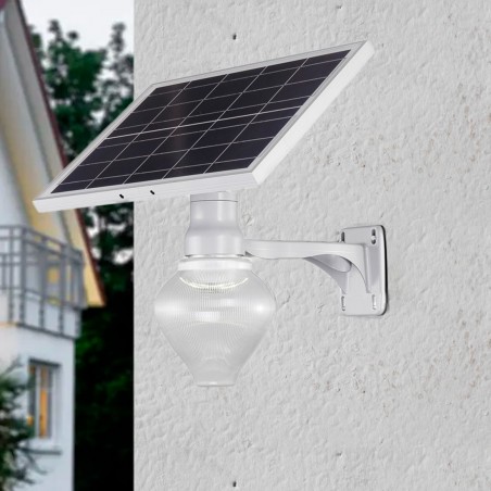Lámpara LED jardín y patio con panel mando a distancia y con protección IP65