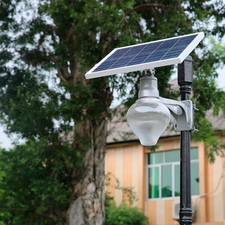 Lámpara LED jardín y patio con panel mando a distancia y con protección IP65