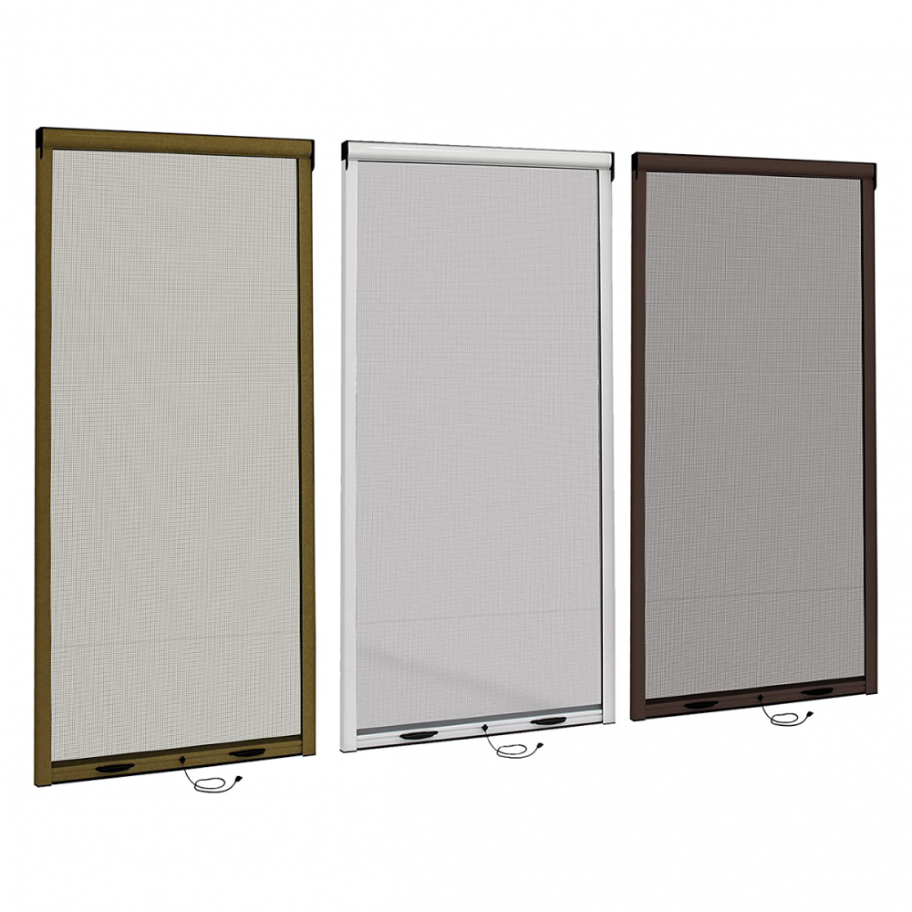 Mosquitera enrollable retráctil para ventana y balcón 80X170cm Kit Diy Bronce