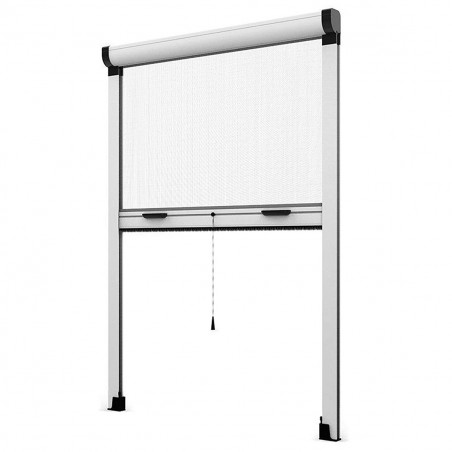 Mosquitera enrollable retráctil para ventana y balcón 80X170cm Kit Diy