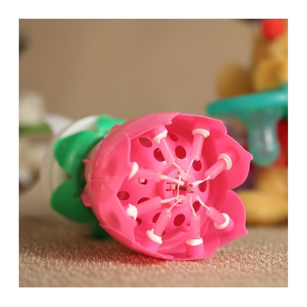 54544 2 Piezas vela musical en forma de flor...