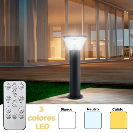 Lámpara de exterior LED 5W con panel solar 25x60cm Lámpara de suelo 3 modos