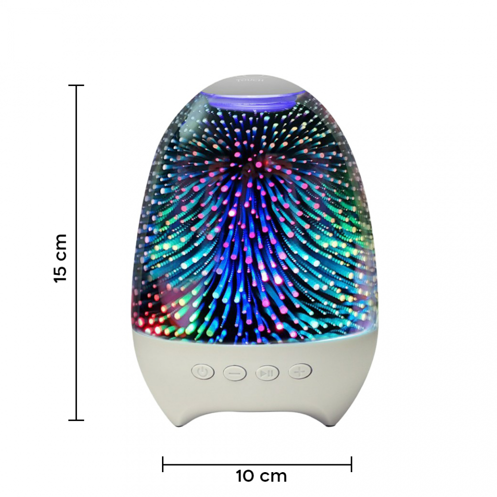 Lámpara táctil portátil con altavoz para música...