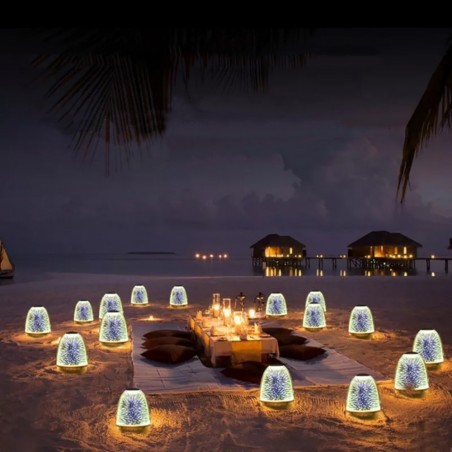 Lámpara táctil portátil con altavoz para música y efectos de iluminación