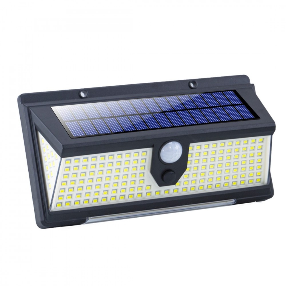 Foco Solar LED De Exterior Con Panel Solar y Sensor De Movim