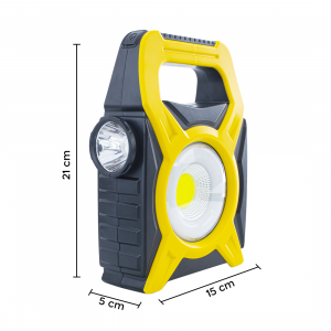 Lámpara de emergencia con panel solar JY-9788 y bombilla USB 2