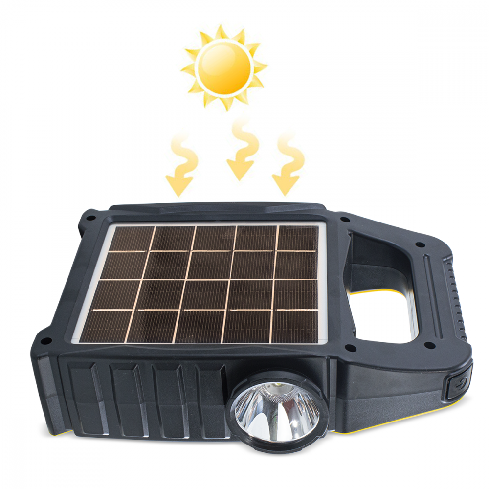 Lámpara de emergencia con panel solar JY-9788 y...