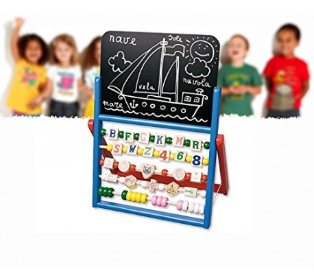Pizarra para niños + ábaco - Juego y juguete para el aprendizaje infantil 830801