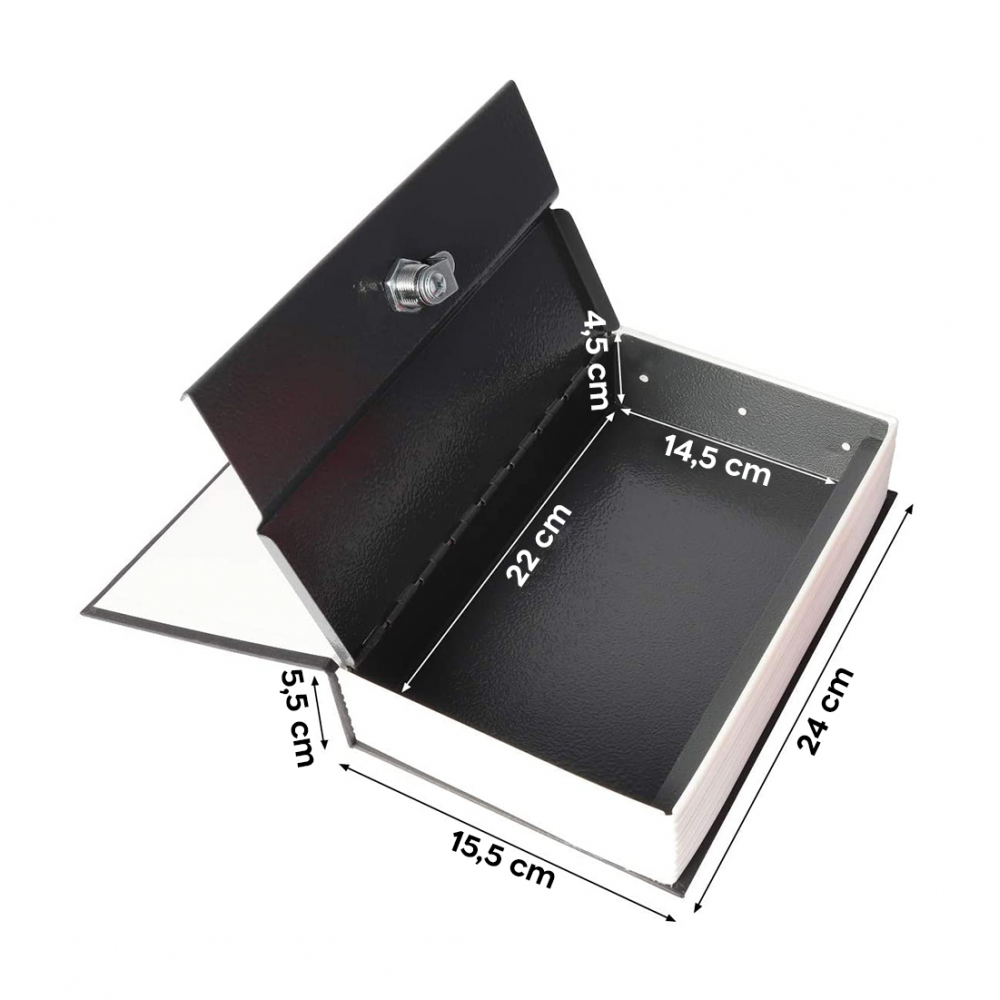 Caja fuerte en forma de libro 24x5,5x15,5 cm...