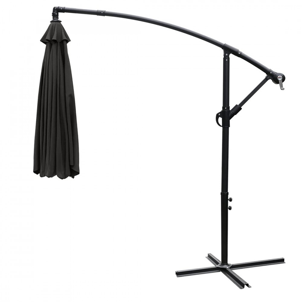 Sombrilla redonda Primavera FUBUCA GRIS palo...