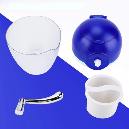 Picadora manual para hielo frutas y verduras 1L Trituradora de hielo en plástico