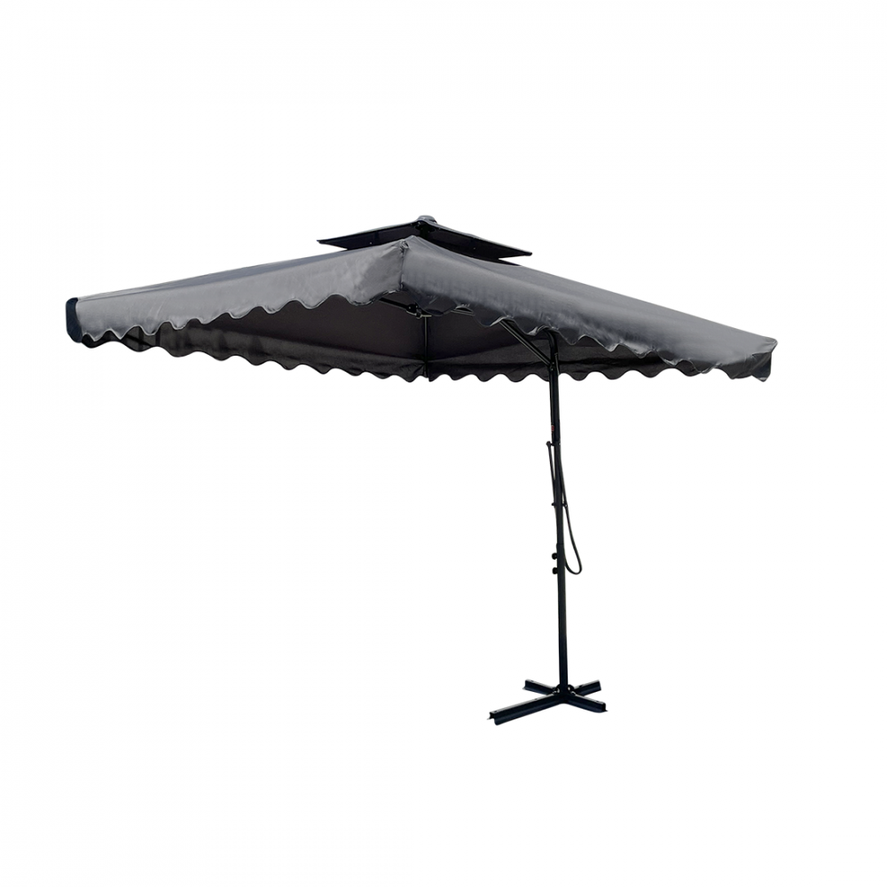 Sombrilla de jardín descentralizado tela...