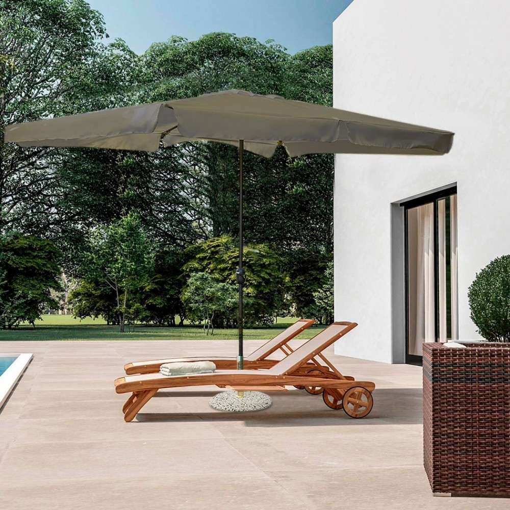 Sombrilla rectangular IMPERIA poste central 6...