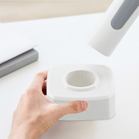 098224 Raqueta eléctrica mata insectos USB Recargable luz UV anti mosquitos