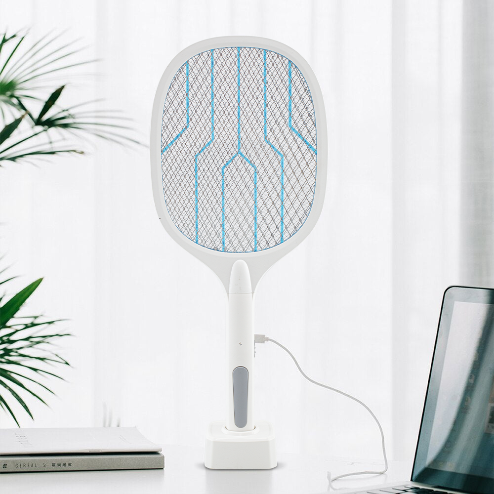 098224 Raqueta eléctrica mata insectos USB...