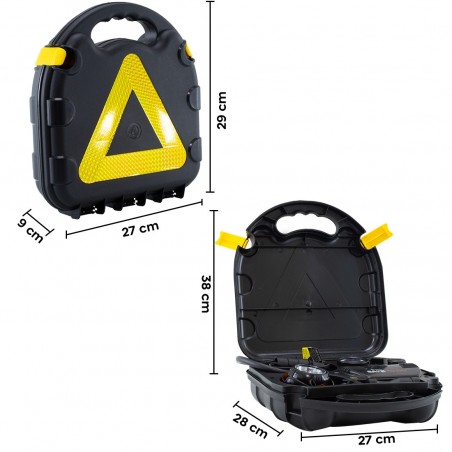 Kit compresor de aire para coche 12V Kit triangular emergencia y estuche 260 PSI