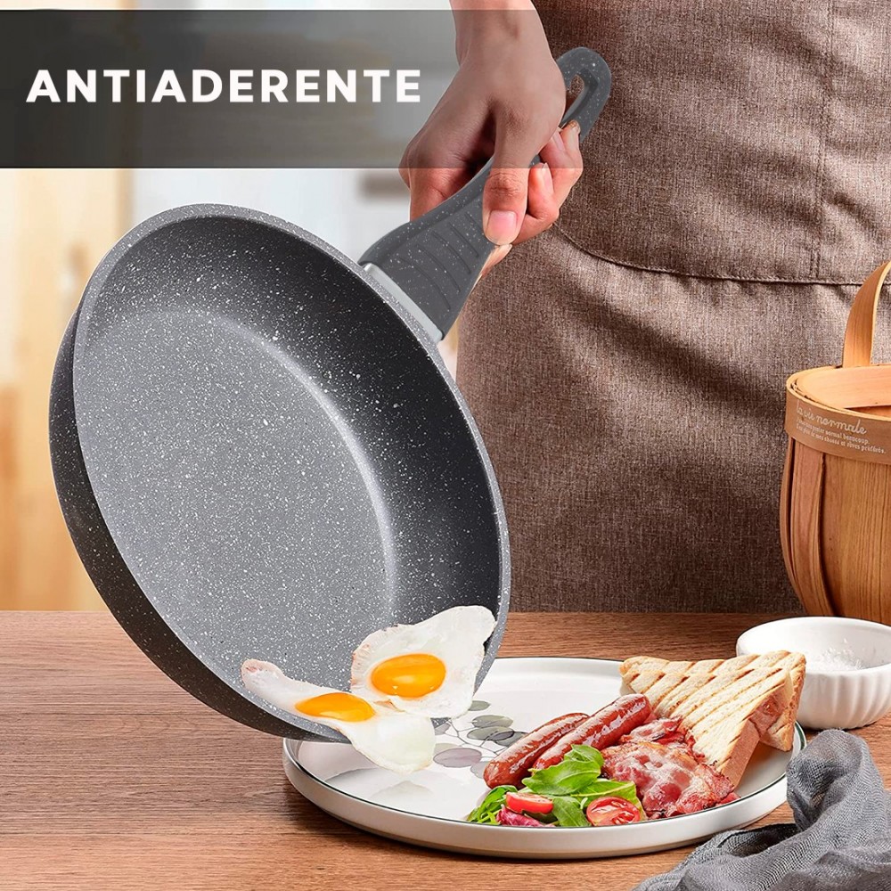 BAVARIA Juego de Sartenes Piedra Antiadherentes...