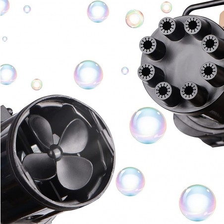 Pistola de burbujas automática Máquina disparadora de burbujas con pilas