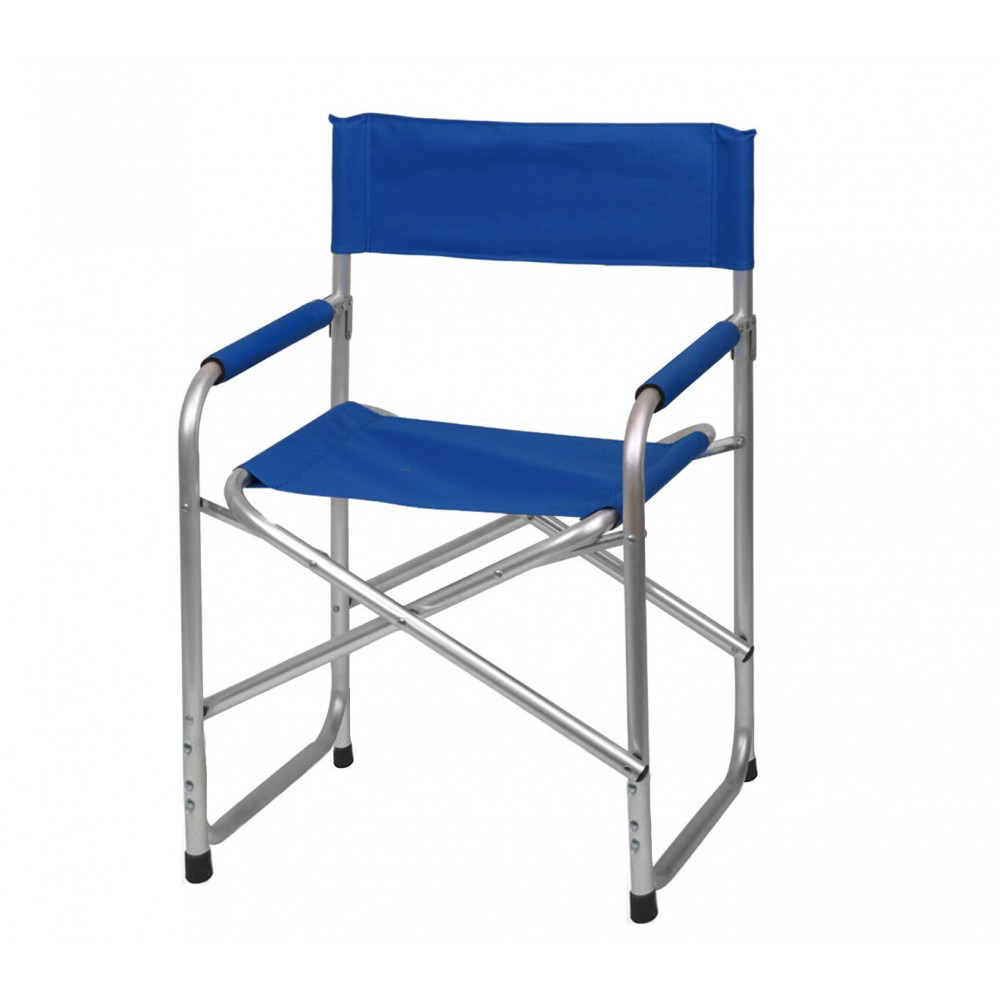 Silla plegable metálica de Director 2964 para camping en tela Canvas y Respaldo