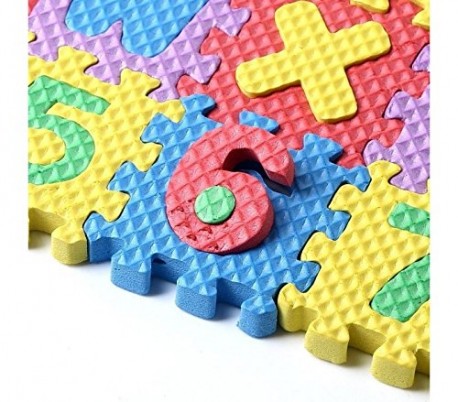 Puzzle infantil de espuma EVA con letras y números de colores - Juego de aprendizaje para niños 529052 - UN MONDO DI GIOCHI