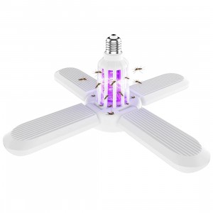 Lámpara antimosquitos multifunción 091671 Bombilla de ventilador UV LED plegable