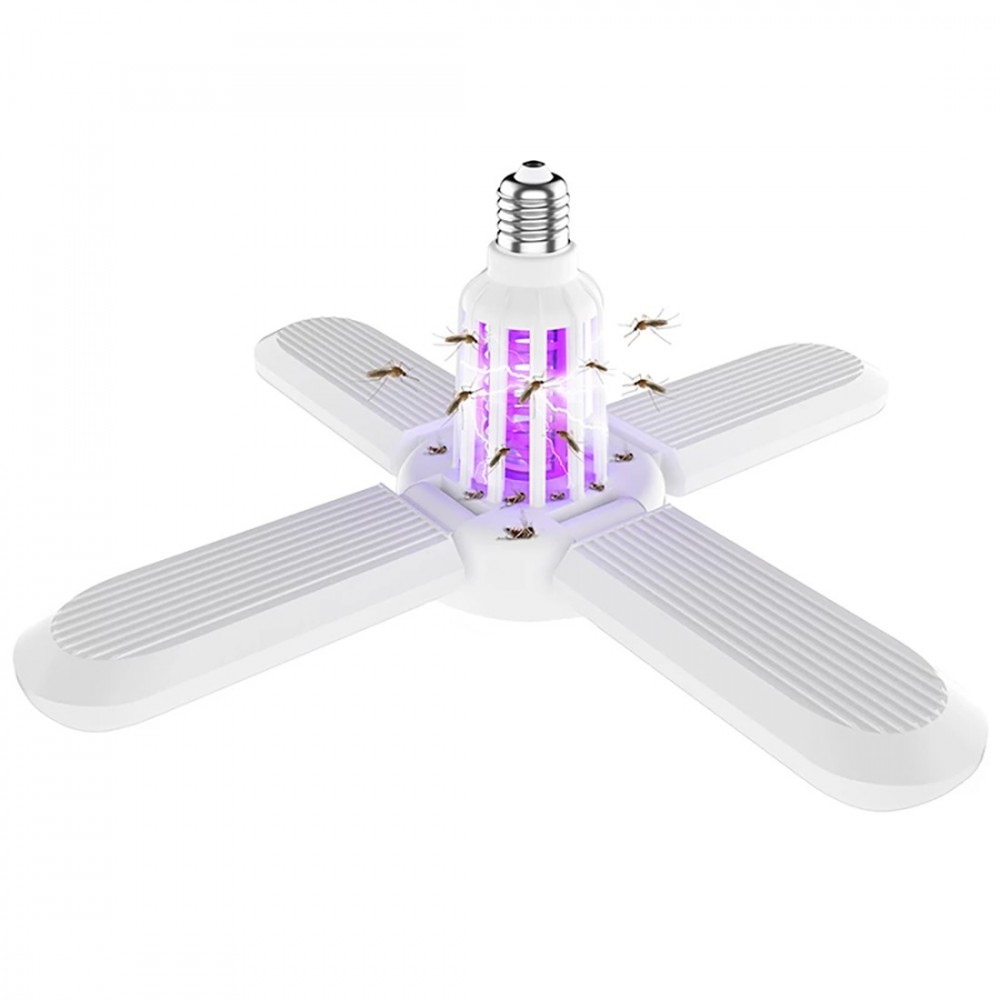 Lámpara antimosquitos multifunción 091671 Bombilla de ventilador UV LED plegable