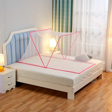 103370 Mosquitera para cama red hexagonal de nylon plegable Talla M 190x135cm